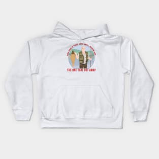 Fish come in three sizes: small, medium and the one that got away Kids Hoodie